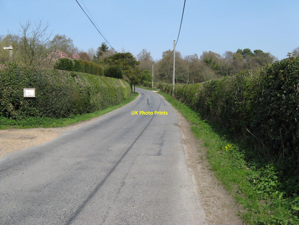 Photo 6"x4" North on Burnt Oak Road leading to Burnt Oak High Hurstwood c2010