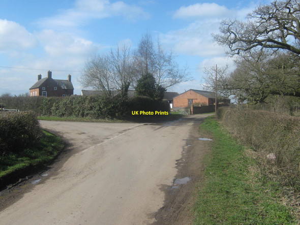 Photo 6"x4" Road and Public Footpath, Radbourne, Derbyshire Radbourne c2010