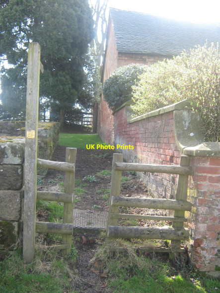 Photo 6"x4" Public Footpath, Church Lane, Kirk Langley, Derbyshire Kirk Langley c2010