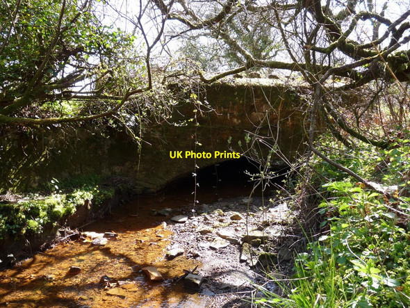 Photo 6"x4" Brimford Bridge, the first bridge over the river Torridge as seen from downstream Meddon c2010