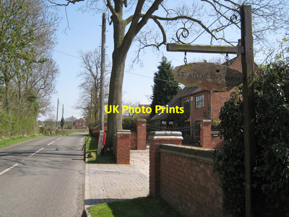 Photo 6"x4" Entrance to 'St Anthony's Farm' Oldwich Lane c2010