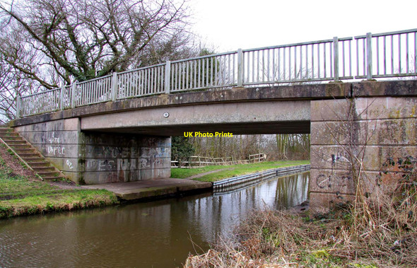 Photo 6"x4" Bridge 55 over the Trent and Mersey Canal Rileyhill c2010