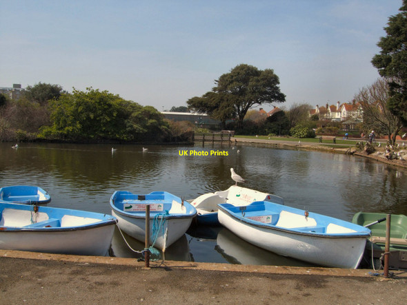 Photo 6"x4" Boats in Egerton Park Bexhill c2010