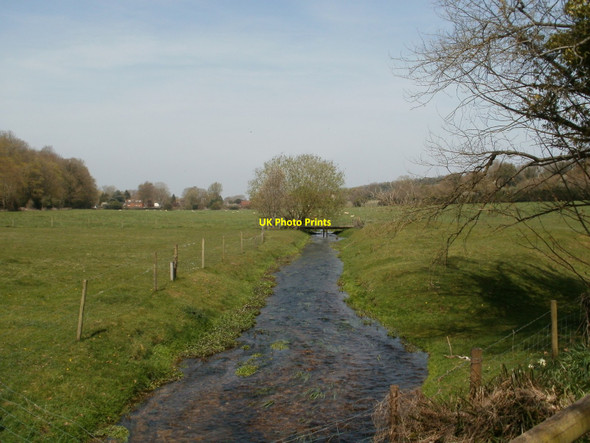Photo 6"x4" Rockbourne, stream Rockbourne c2010