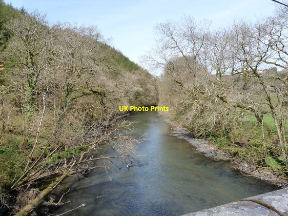 Photo 6"x4" The view upstream from Beaford Bridge on the river Torridge Beaford c2010