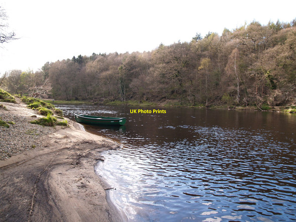 Photo 6"x4" Bend on the River Tyne downstream of Riding Mill Broomhaugh c2010
