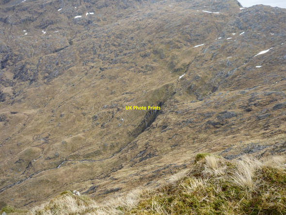 Photo 6"x4" The head of Coire Buidhe Coire Buidhe\/NM8478 c2010