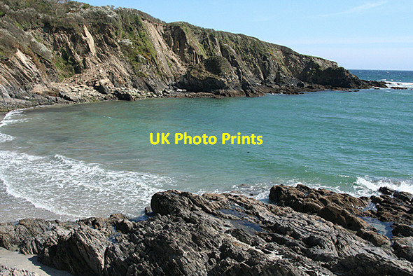 Photo 6"x4" Fowey: the coast at Polridmouth Fowey c2010