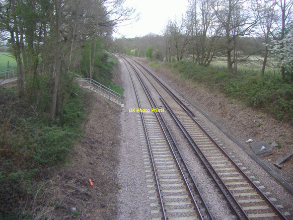 Photo 6"x4" Railway lines, Oxshott Oxshott c2010