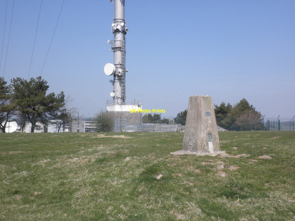 Photo 6"x4" Trig point, at the summit of Pen Hill (1,000 feet) Walcombe c2010