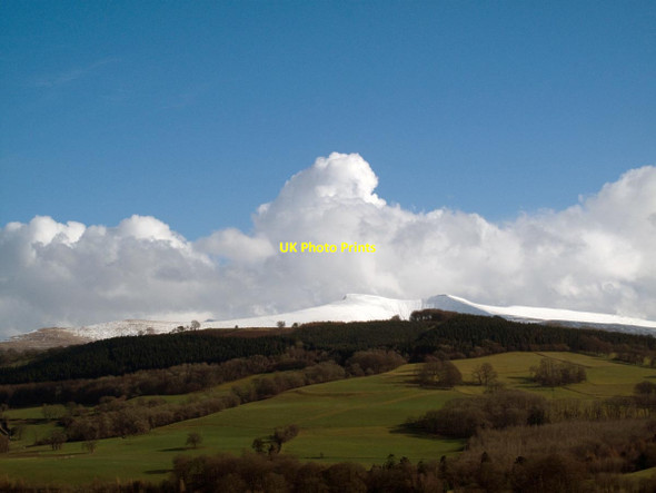 Photo 6"x4" Pen y Fan and Corn Du from Trallong Craig Cwm Sere c2010