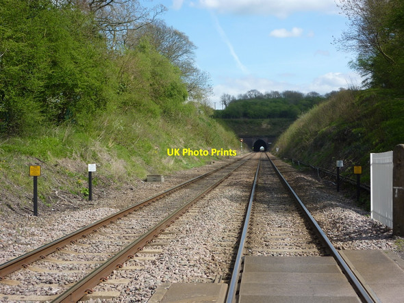 Photo 6"x4" Railway cutting and tunnel near Clarborough Clarborough c2010