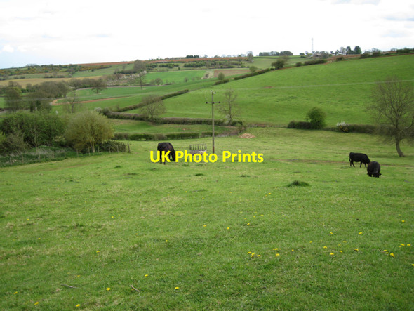 Photo 6"x4" Fields below Manor Farm Ratley c2010