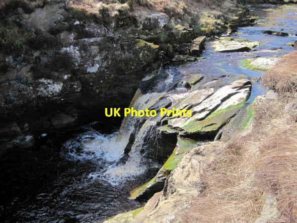 Photo 6"x4" Waterfall on the River Irthing Gavelock Hill c2010