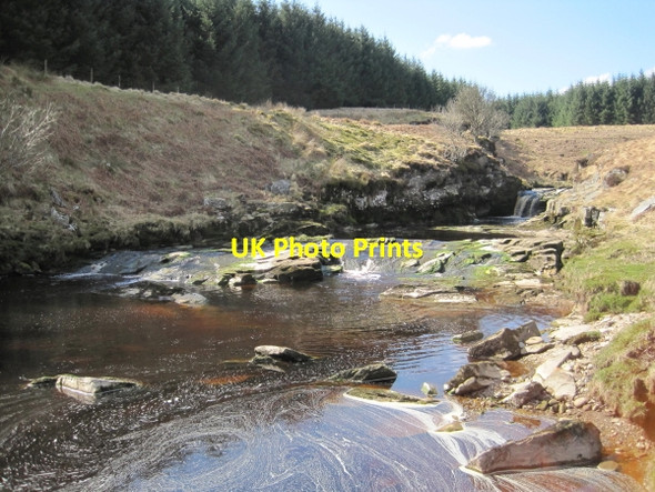 Photo 6"x4" River Irthing and Waterfall Gavelock Hill c2010
