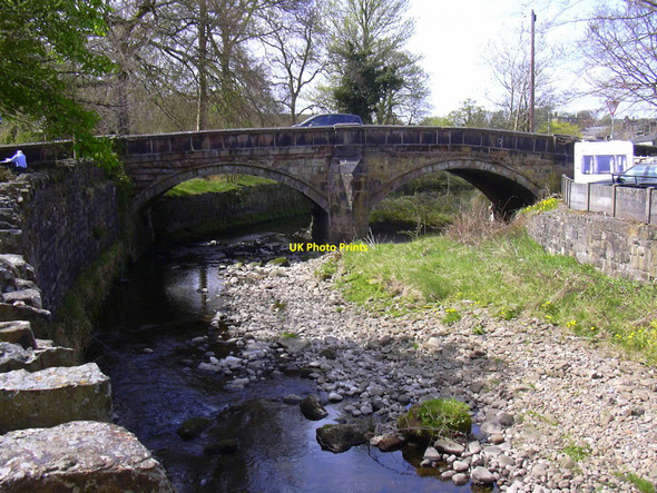 Photo 6"x4" Bridge over Pendle Water Barrowford c2010