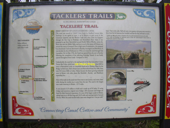 Photo 6"x4" Notice Board, Barrowford Locks, Pendle, Lancashire Barrowford c2010