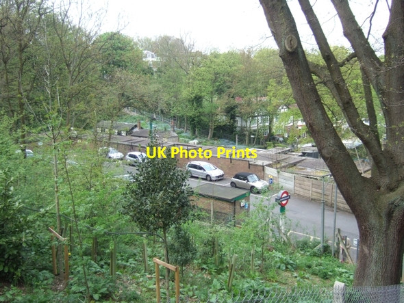 Photo 6"x4" Looking down on Highgate Station Hornsey c2010