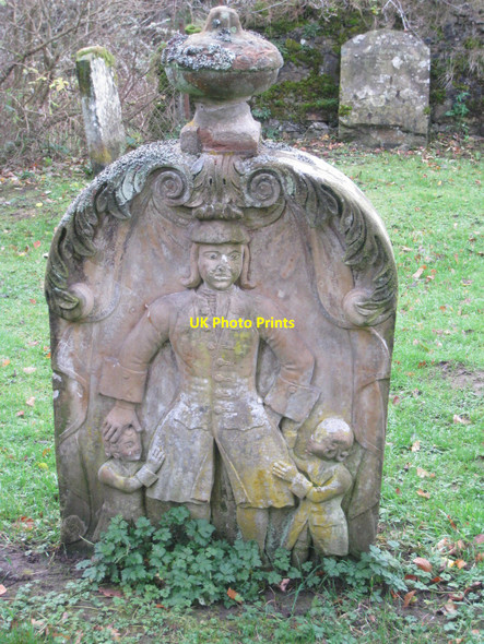 Photo 6"x4" Headstone, Temple Churchyard Temple\/NT3158 c2008