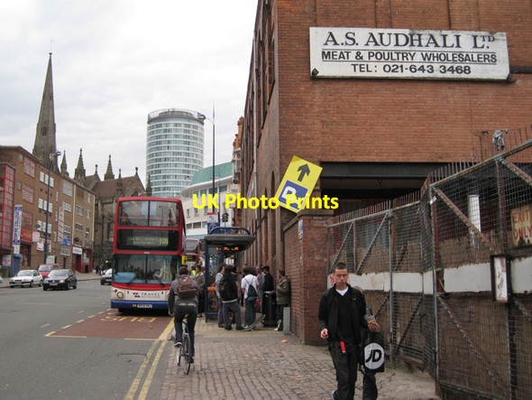 Photo 6"x4" Bus stop, Digbeth Birmingham c2010