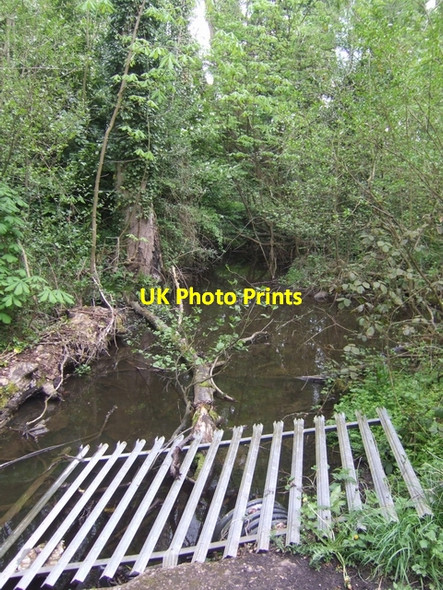 Photo 6"x4" Waterhead Brook - upstream of the Monarch's Way Bushbury\/SJ9203 c2010