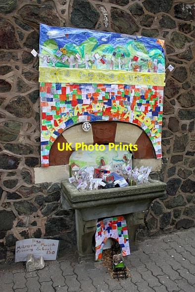 Photo 6"x4" The station fountain - Well Dressing 2010 - Celebration Great Malvern c2010