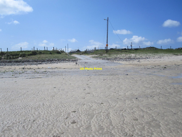 Photo 6"x4" Omey Island: the island end of the causeway across the strand Claddaghduff c2010
