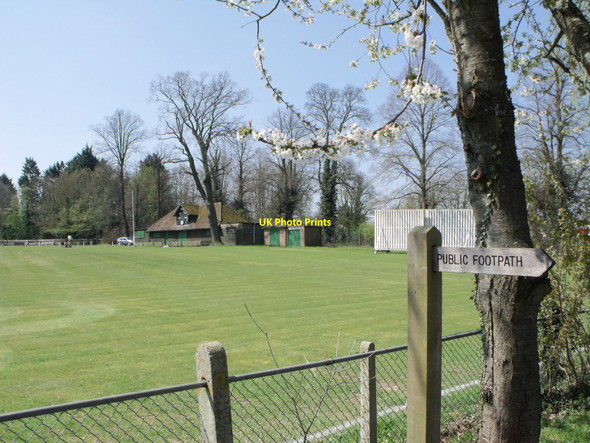 Photo 6"x4" Cricket field at Farnham Castle Farnham\/SU8446 c2010