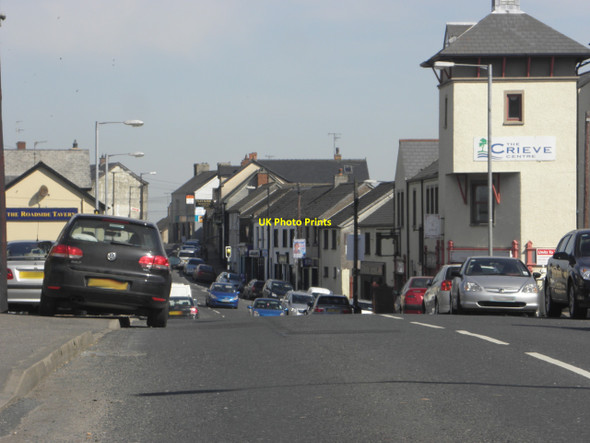 Photo 6"x4" Looking down the Hillhead Road into Stewartstown Stewartstown c2010