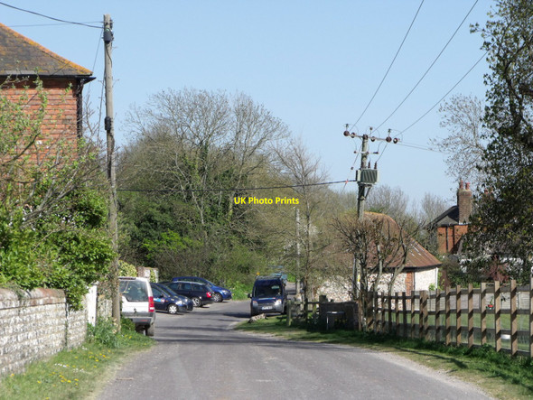 Photo 6"x4" Road to Glynde outside Ranscombe Farm, East Sussex Beddingham c2010