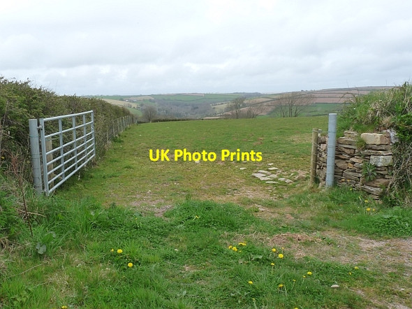Photo 6"x4" South Hams farmland Sherford\/SX7744 c2010