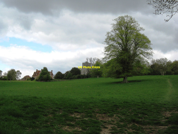 Photo 6"x4" Waldron church and old rectory Waldron c2010
