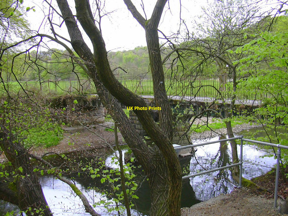 Photo 6"x4" Footbridge over the River Irwell at Chatterton, Lancashire Ramsbottom c2010