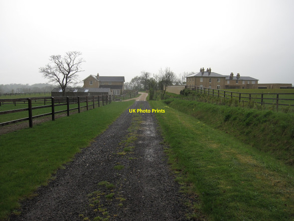 Photo 6"x4" Footpath through Hope Hall Dullingham c2010