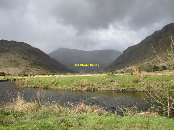 Photo 6"x4" Bundorragha River: the Turn Pool, looking north Leenaun c2010