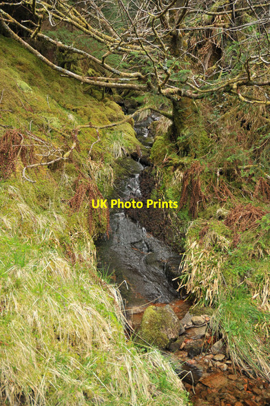 Photo 6"x4" Small stream flowing into Glen Achulish South Ballachulish c2010