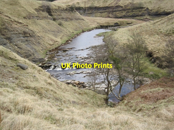 Photo 6"x4" Waterfall above Crammel Linn, River Irthing Gilsland\/NY6366 c2010