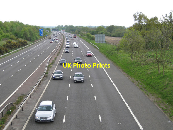 Photo 6"x4" M40 northwest-bound Littleworth\/SP2363 c2010