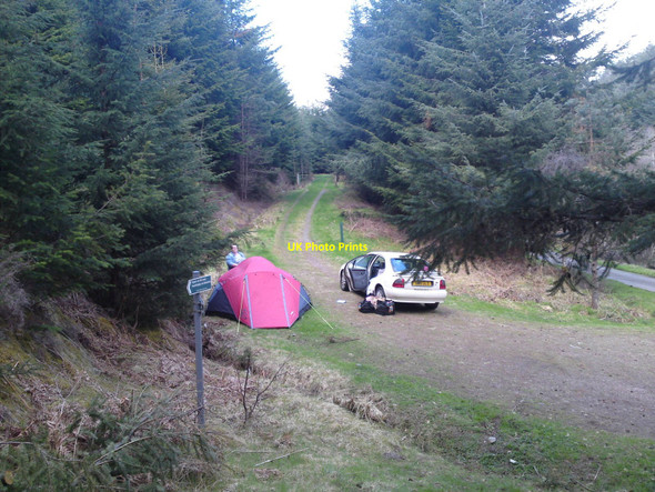 Photo 6"x4" An improvised campsite Easter Boleskine c2010