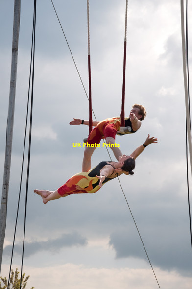 Photo 6"x4" Trapeze artists - Malvern Spring Show 2010 Malvern Wells c2010