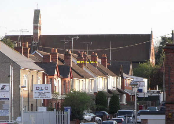 Photo 6"x4" St. George's Road with St. George's Church, Reading Reading c2010