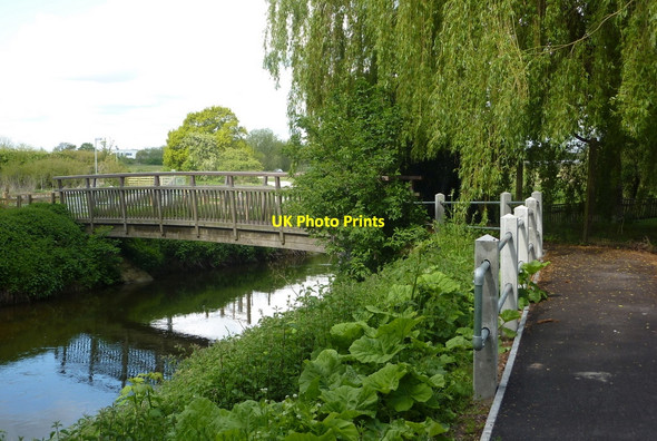 Photo 6"x4" River Idle footbridge at Bolham Retford c2010