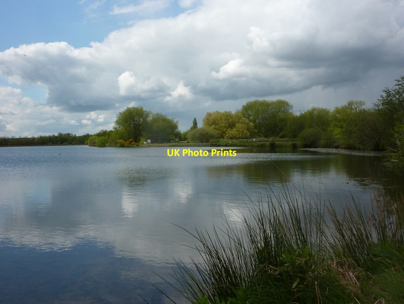Photo 6"x4" Lake near the River Idle Bolham\/SK7082 c2010