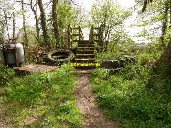 Photo 6"x4" Brushford Bridge on the River Taw Brushford\/SS6707 c2010