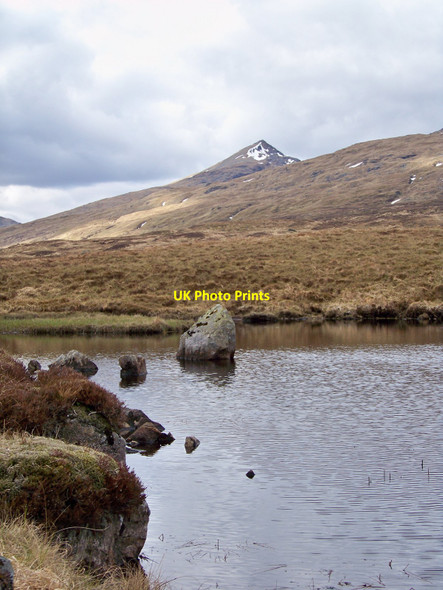 Photo 6"x4" Lochan, Moorland And Mountain Lochan Uaine\/NN2922 c2010