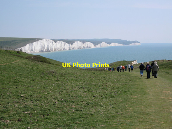 Photo 6"x4" Walking down to Hope Gap Seaford c2010