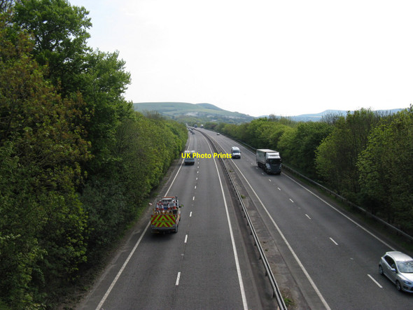 Photo 6"x4" View east along the A27 Lewes bypass Lewes c2010