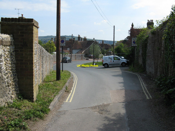 Photo 6"x4" View east from Jugg's Road Lewes c2010