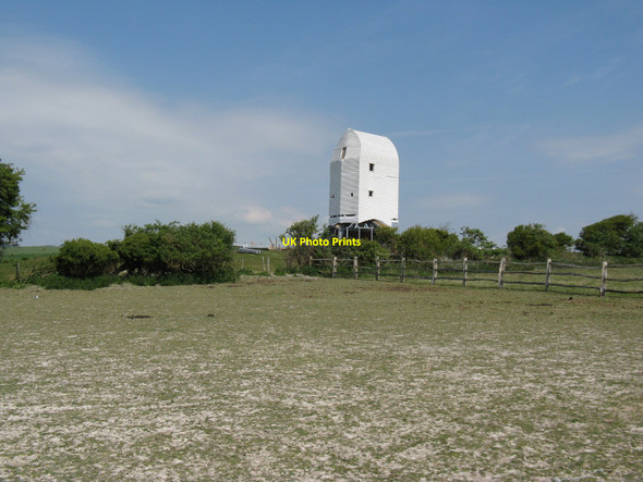 Photo 6"x4" New Windmill under construction near Kingston Lewes c2010