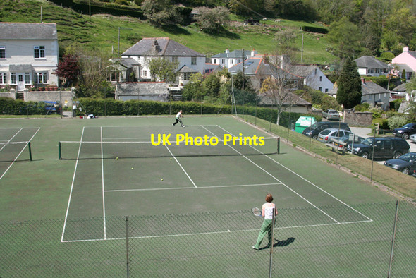 Photo 6"x4" Noss Mayo: tennis courts Noss Mayo c2010